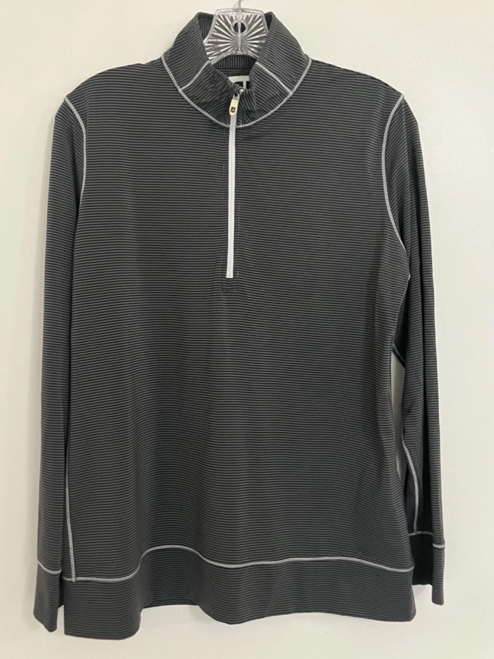 FootJoy FJ Quarter Zip Mens Medium  Performance Stretch Golf Sports Preppy